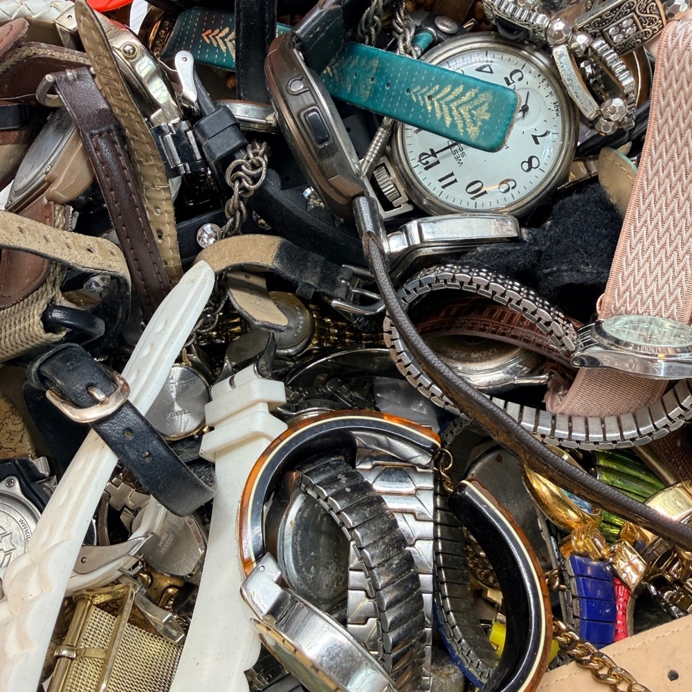 10 Lb Huge Watch Lot Parts Repair Craft Vintage Modern Bands Untested As Is